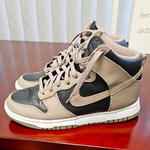 Nike Dunk High Moon Women's Black and Brown Sneakers